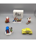 Dept 56 Snow Village Christmas Decorations Lot Santa Mailbox caroling ta... - $29.12 CAD