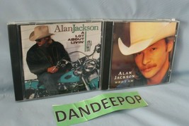 2 Alan Jackson Music Cd&#39;s Who Am I And A Lot About Livin - £7.77 GBP