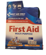 First Aid Only Kit  Bandages Wound Closure Gauzes Pain Relief Burn Essen... - $19.68