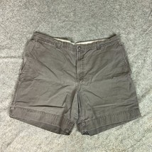 Columbia Mens Shorts 40 Gray Canvas Hiking Outdoors Casual Pockets Zip Tag 42 - $18.98