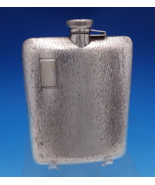 Sterling Silver Flask with Bark Design 7/16 Pint 5 3/4&quot; x 4&quot; 6.1 ozt. (#... - $809.66 CAD