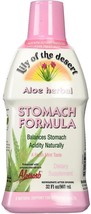 Lily Of The Desert Stomach Formula, Organic Aloe Vera Juice with Slippery Elm, C - £28.76 GBP
