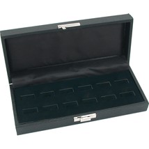 12 Wide Slot Black Ring Tray Display Jewelry Showcase 8 3/4&quot; x 5 3/8&quot; - £10.88 GBP