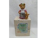 Cherished Teddies 1995 Amanda Here&#39;s Some Cheer To Last The Year Holding... - £14.08 GBP
