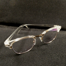 Zenni Clear Metal Eyeglasses FRAMES ONLY - Browline 7810723 52-22-144 - £11.72 GBP