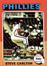 1975 Topps Steve Carlton Baseball Card 185 MLB Philadelphia Phillies HOF Pitcher - £7.02 GBP