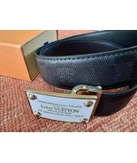 Louis Vuitton LV Ceinture Inventeur Leather Ivory Damier Graphite 50/125... - $3,561.85 MXN