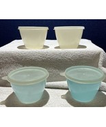 Lot of Five 4 Vintage Tupperware Refrigerator Storage Bowls #148 with Li... - €10,24 EUR
