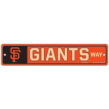 San Francisco Giants 3.75&quot; by 19&quot;  Plastic Street Sign - MLB - $14.54