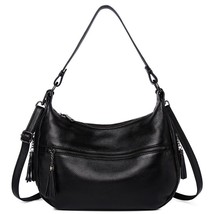 Vintage Genuine Leather Women Handbag Casual Crossbady Bag Hobos Elegant Retro S - £80.23 GBP