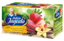 Grandma's Tea *Ceaiul Bunicii* Strawberry & Vanilla 20 Tea Bags Made In Poland - $5.99
