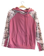 7Th Ray Women&#39;s Tie Dye Striped Sleeves Hoodie Size S - $33.66