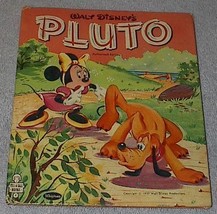 Old Vintage Tell A Tale Book Walt Disney&#39;s Pluto 1957 Revena - $6.00