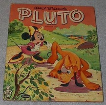 Old Vintage Tell A Tale Book Walt Disney&#39;s Pluto 1957 Revena - £4.72 GBP