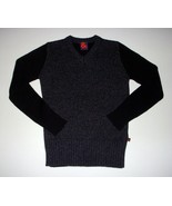 Dolce &amp; Gabbana Wool Blend V Neck Black Gray Sweater Golf Ski 38 IT S - £167.05 GBP