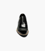 11003,Stacy Adams Patent Shiny Leather Concorde Cap Toe Oxford Lace Up image 3