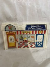 Vintage Fisher Price Little People 2500 Main Street Pet Shop, Barber toy... - $14.80