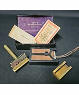 Vintage Valet AutoStrop Safety Razor Set Box Strop Blades Instructions B... - $67.82 CAD