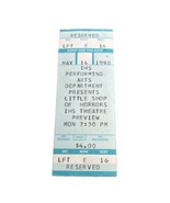 1990 Irvine High School Little Shop of Horrors Ticket Stub Irvine, Calif... - $20.45 CAD