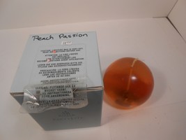 PartyLite Ball Candle Q38581 Peach Passion Aurora Glow 3" NEW IN BOX - $9.50