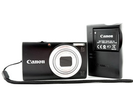 Canon Powershot A4000 IS Digital Camera Black 8x Zoom 16MP Tested - $279.00