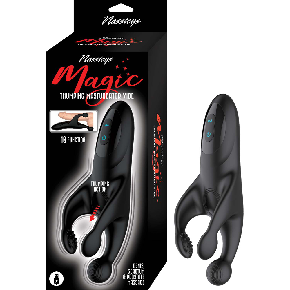 Magic Thumping Masturbator Black - $68.90