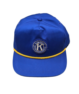 Kiwanis International Vintage Rope Hat patch blue yellow cap KProducts s... - $17.73