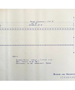1956 Railroad Bangor Aroostook Bridge Tie Spacer Blueprint B4 Trains DWDD15 - $84.36