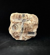 Vintage Jesus Crusifix Souvenir in Stone Medugorje INRI Religion Bosnia ... - £32.64 GBP