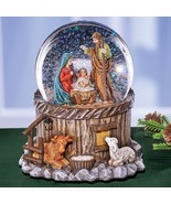 Musical Nativity Scene Snow Globe Beautiful Christmas Table Holiday Home... - €23,71 EUR
