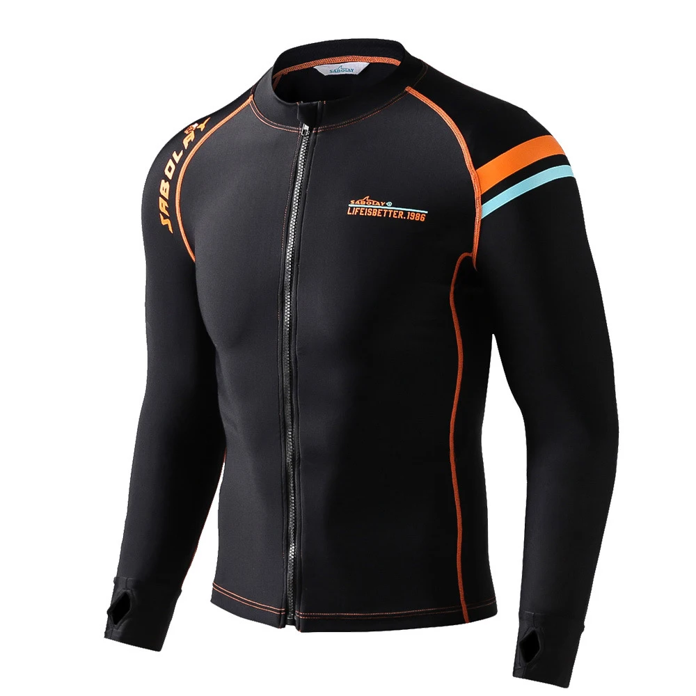 Sporting Men&#39;s Long Sleeve Rashguard Swimsuit Anti-UV Quick-drying Rash Guard Me - £47.96 GBP