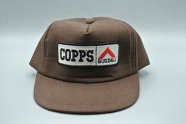 Copps Buildall Trucker Hat Cotton Snapback Athletic Headwear OS Vtg Brow... - £22.65 GBP