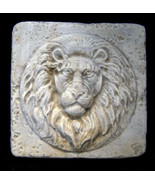 Small Roman Lion Wall Sculpture Relief plaque Tile - $277.80 MXN