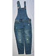 Abercrombie &amp; Fitch Kids Girls Distressed Blue Denim Overalls Size 9/10 - €12,91 EUR
