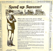 Antique 1924 Chevrolet Success XL Advertisement Automobilia Ephemera 14 x 11.25 - £22.81 GBP