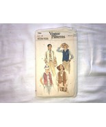 Uncut Vintage Vogue Pattern 7084 4 Women&#39;s Vests Sz 8 - £7.18 GBP