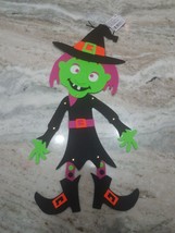 Halloween Witch Felt Sign Decor - £10.24 GBP
