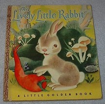 The Lively Little Rabbit Vintage 1943 I Print Little Golden Book  - $16.35 CAD