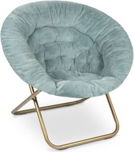 Milliard Cozy Chair/Faux Fur Saucer Chair For Bedroom/X-Large (Blue). - £103.66 GBP