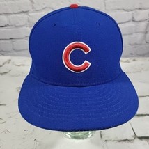 Chicago Cubs New Era Hat Mens Sz 7-1/8 Official On Field MLB Baseball Ball Cap - £23.70 GBP