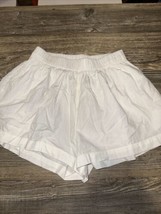 Free People Womens Lounge Shorts Size XS Cream Ribbed Soft Sleepwear. Q - $14.84