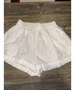 Free People Womens Lounge Shorts Size XS Cream Ribbed Soft Sleepwear. Q - £11.65 GBP