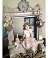Lladro ~ Childhood Dreams # 6817 ~ Retired Beauty ~ Girl with Cat & Flowers! - $750.00