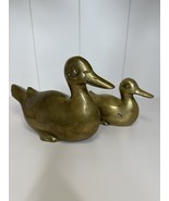 2 Duck Figurines Vintage Brass Paper Weights From JC Penny. - $368.69 MXN