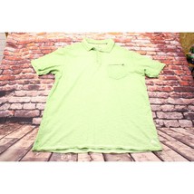 Tommy Bahama Island Crafted Green Polo Shirt Short Sleeve Size M 100% Co... - $21.24