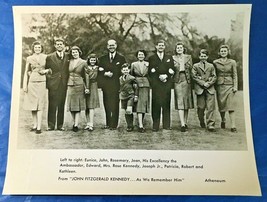 Joseph Kennedy Family Photo 1939 Young JFK Dorothy Wilding Bromide Press Print - £66.85 GBP