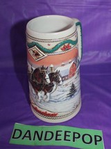 Anheuser Busch Budweiser American Homestead Beer Stein Drinkware 1996 Ceramarte - £19.73 GBP