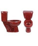 Mexican Toilet ELONGATED Comfort Height Hand Painted - Rojo Granada - - $1,399.00