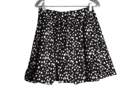 Forever 21 Essentials Black/White Polka Dot Pleated A Line Skirt Womens ... - $14.84