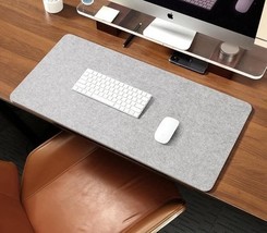 32”x16” Felt &amp; Cork Desk Mat, Large Mouse Pad, Light Gray - $640.30 MXN